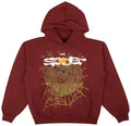 Sp5der Hoodie 'Maroon'