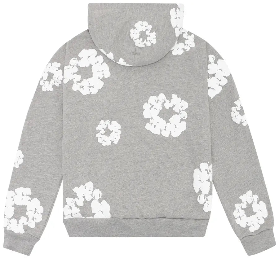Denim Tears Cotton Wreath Hoodie 'Grey/White'
