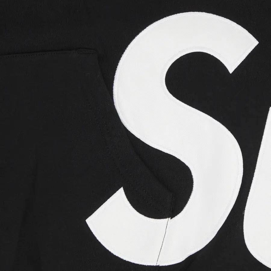 Supreme Big Logo Zip Up Hooded Sweatshirt 'Black'