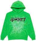 Sp5der P*nk V2 Rhinestone Hoodie 'Bright Green'
