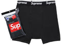 Supreme x Hanes Boxer Briefs (4 Pack) 'Black'