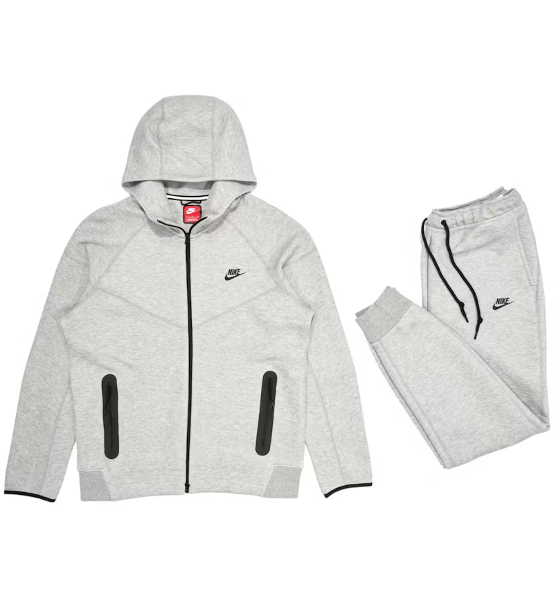 Nike Sportswear Tech Fleece Set 'Dark Grey Heather/Black'