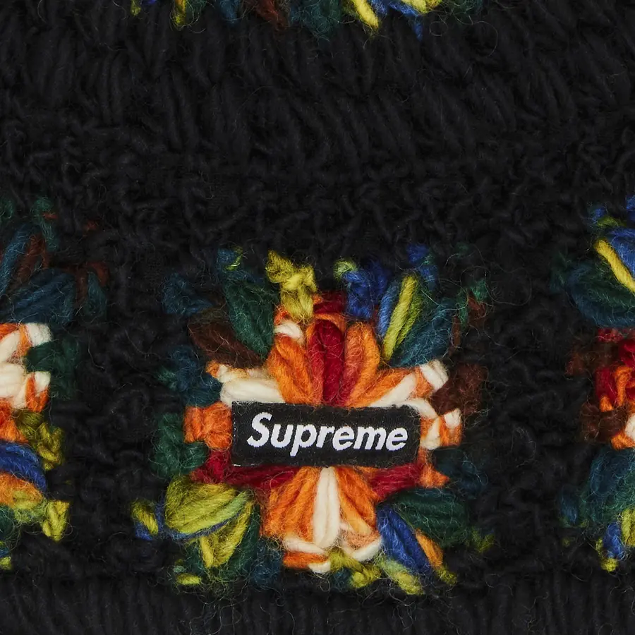 Supreme Crochet Beanie 'Black'
