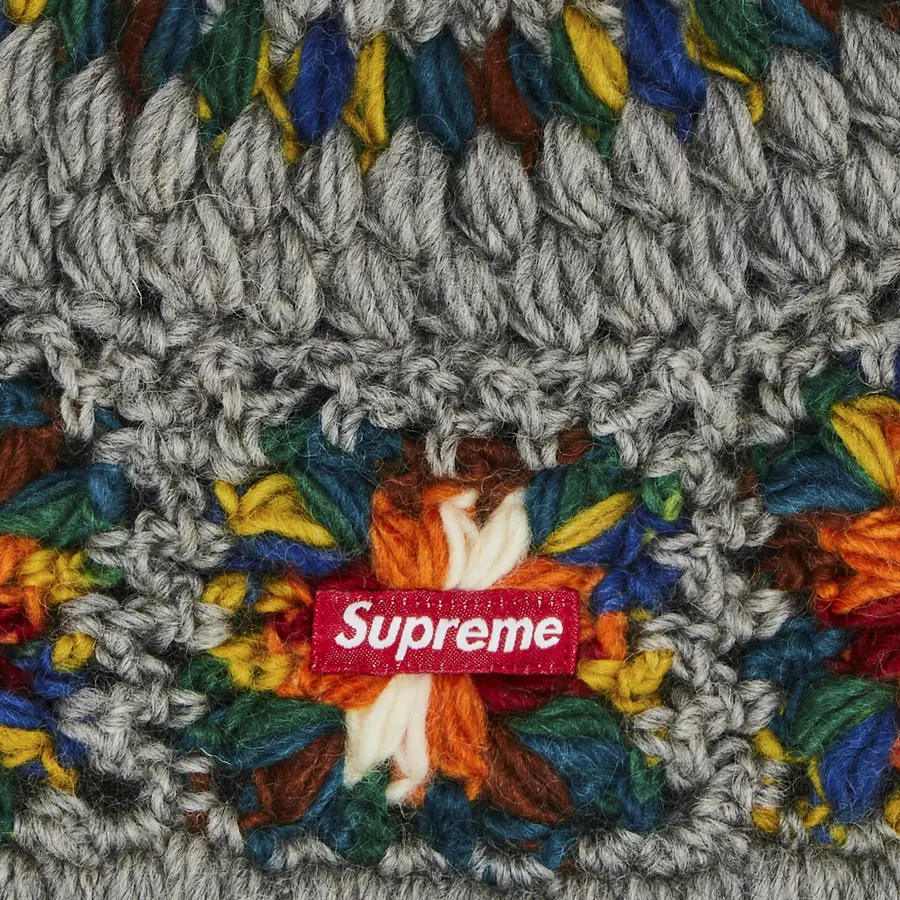 Supreme Crochet Beanie 'Heather Grey'
